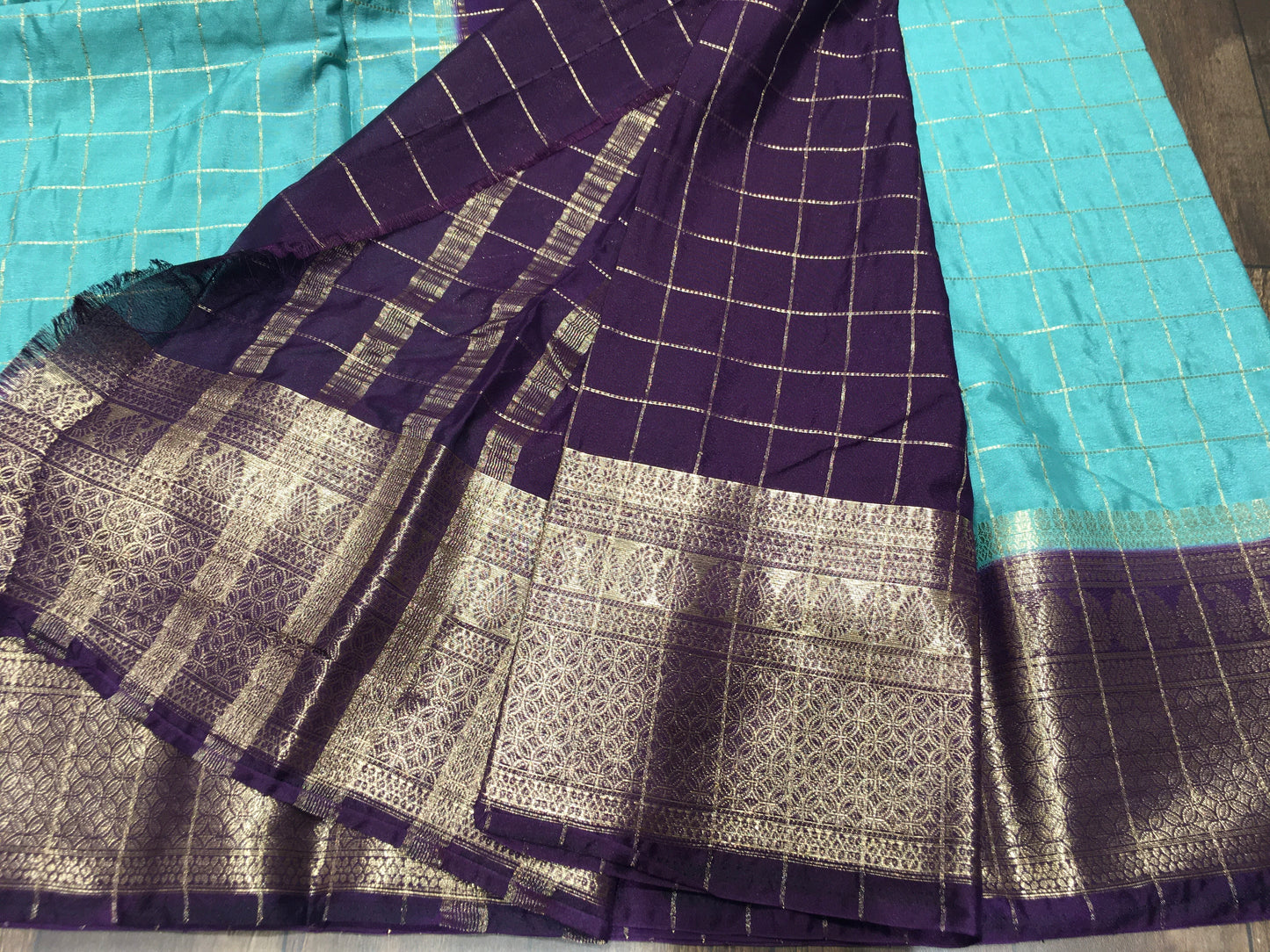 Semi Mysore Crape Saree