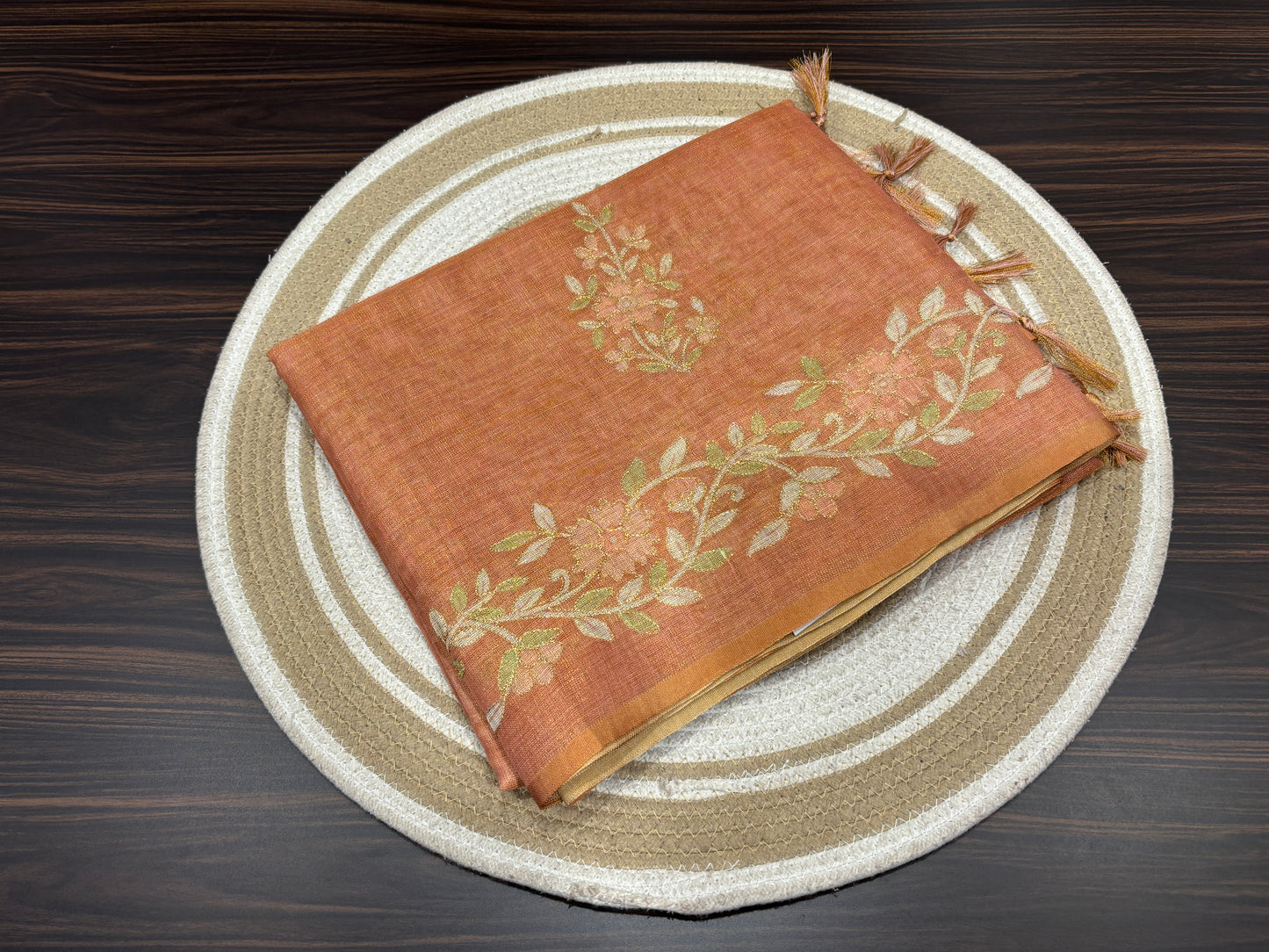 Tissue organza saree