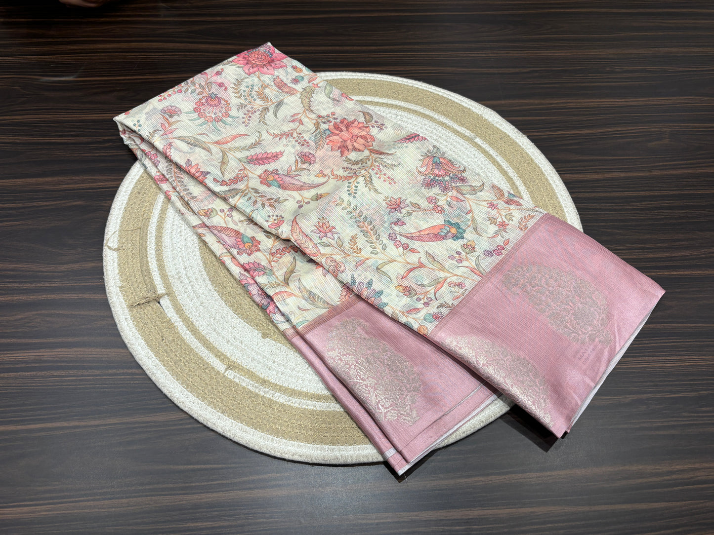 Semi tussar silk saree