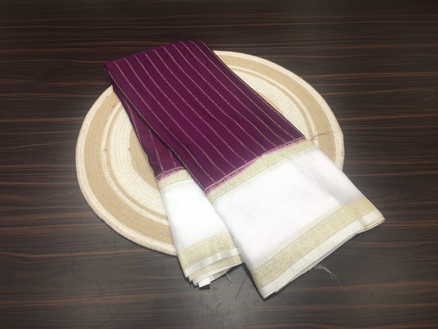 Chiffon crape saree