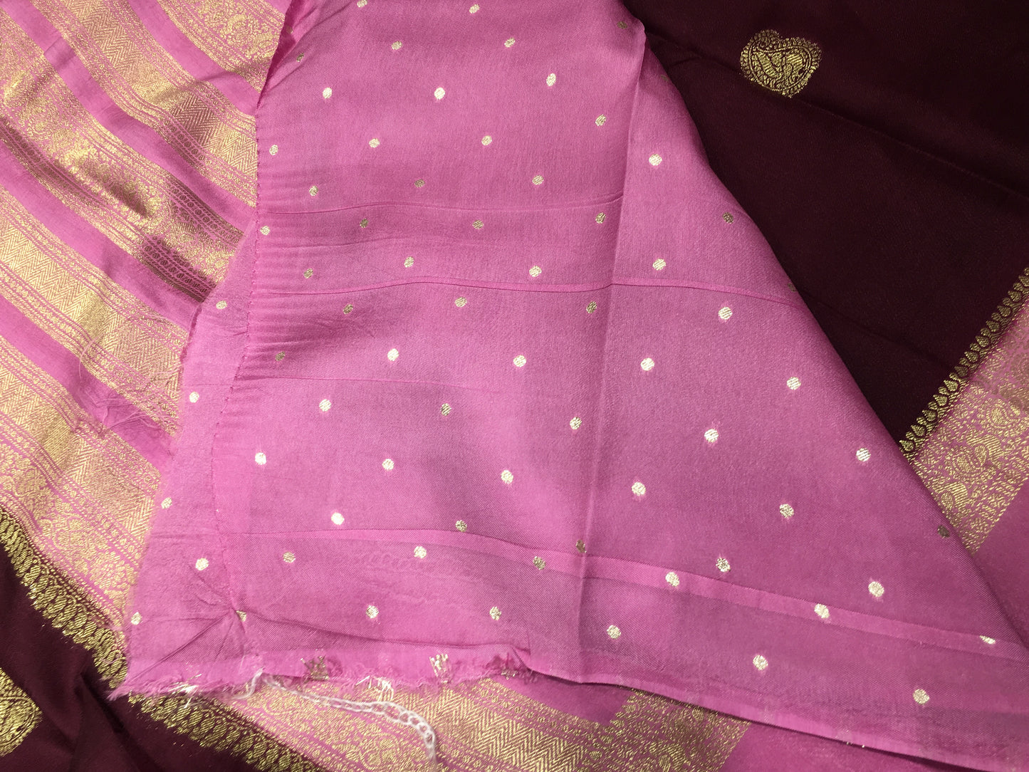 Moonga crape saree