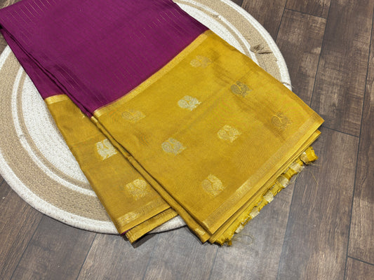 Semi Mysore crape saree