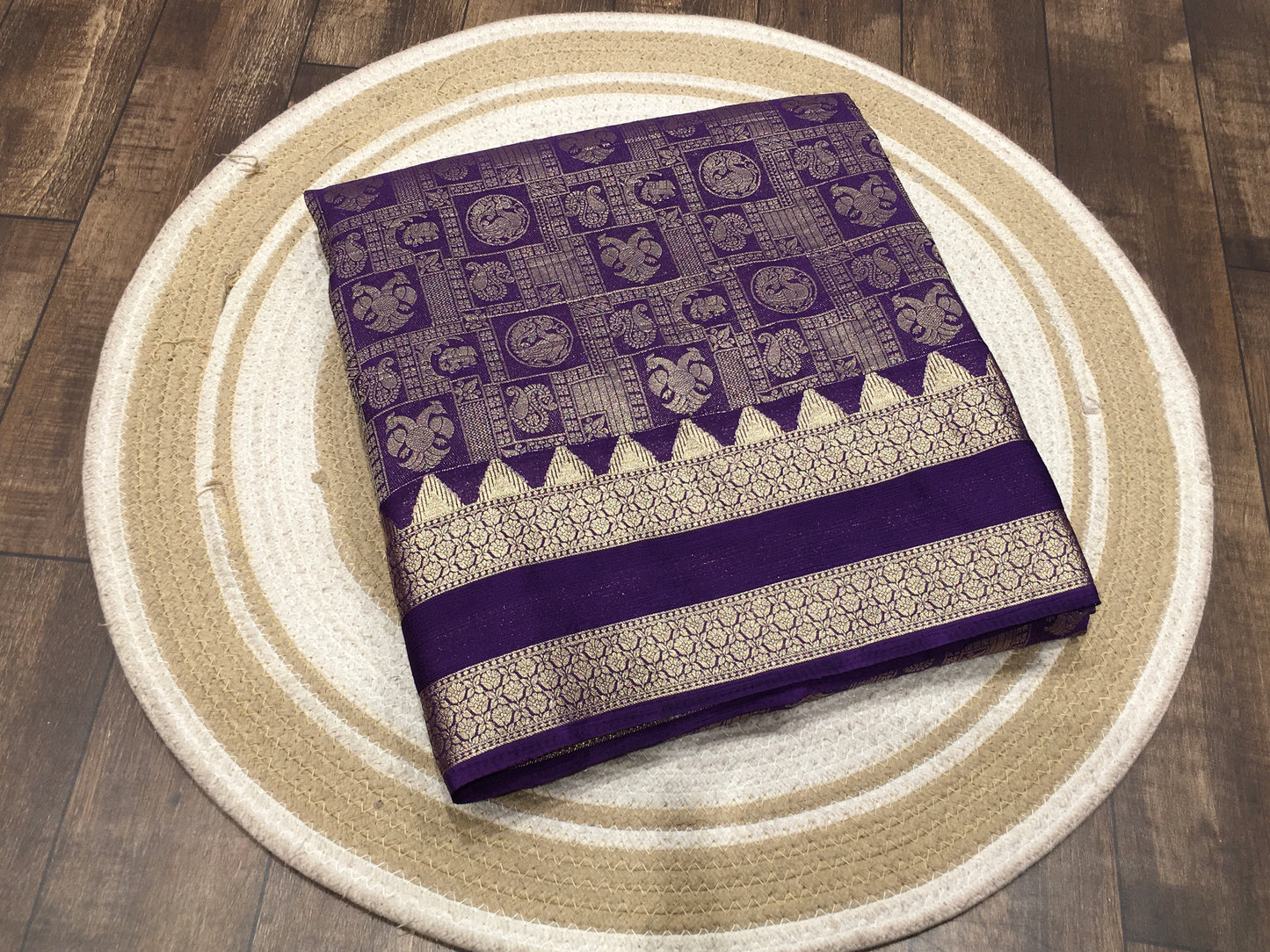 Chiffon broced saree