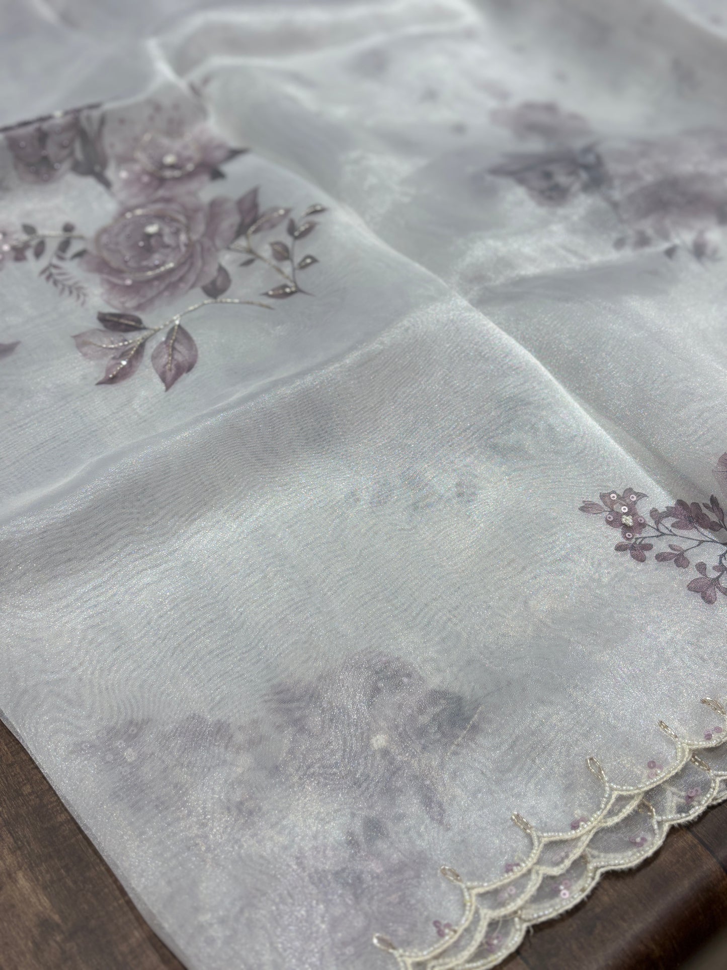 Organza saree