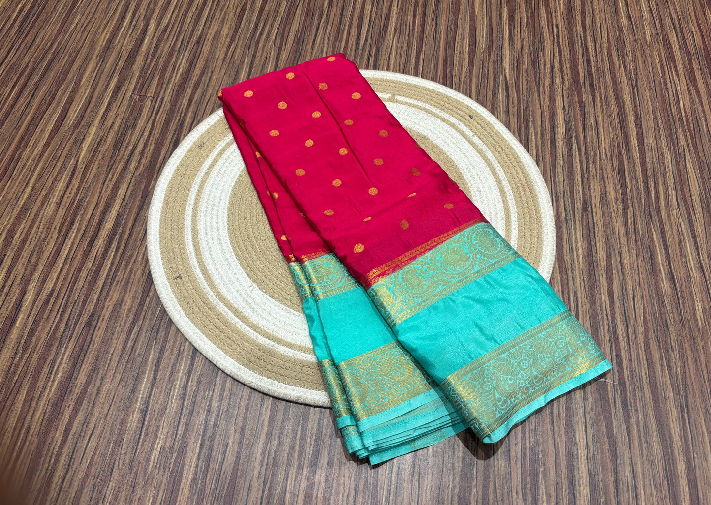 Semi Mysore crape saree