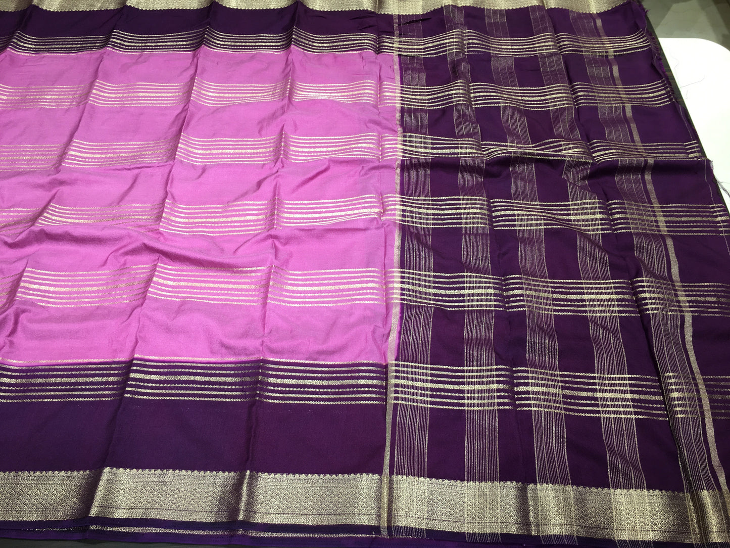 Mysore crape saree