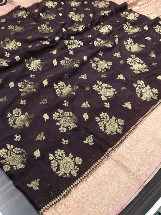 Chiffon georgette saree