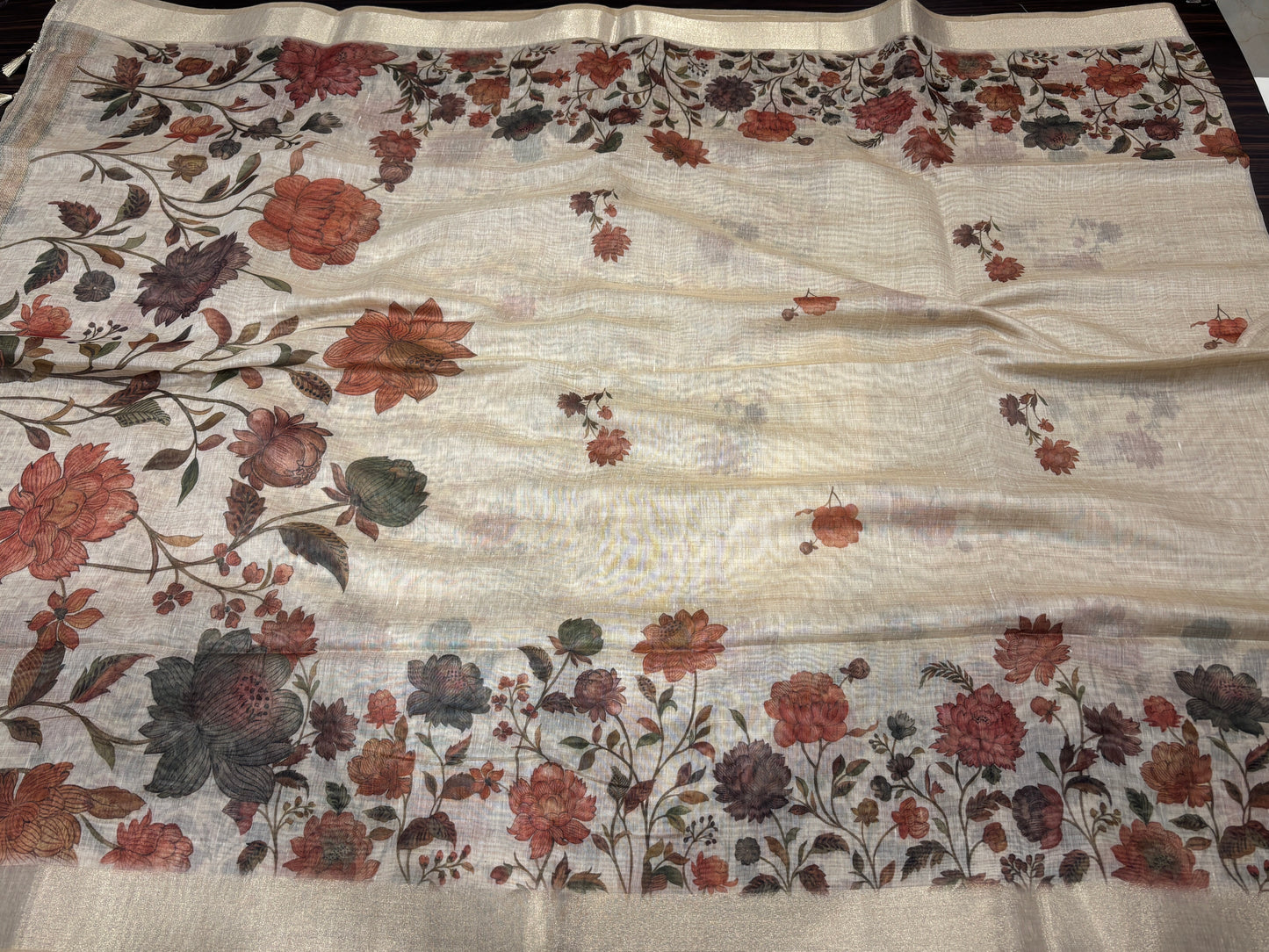 Fancy cotton saree