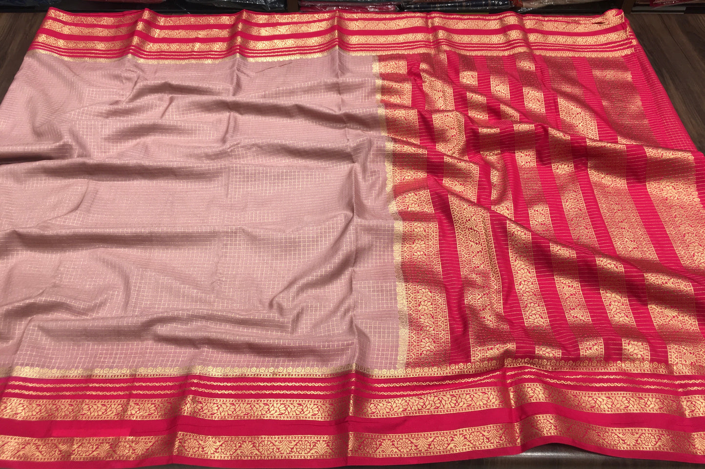 Semi Mysore Crape Silk