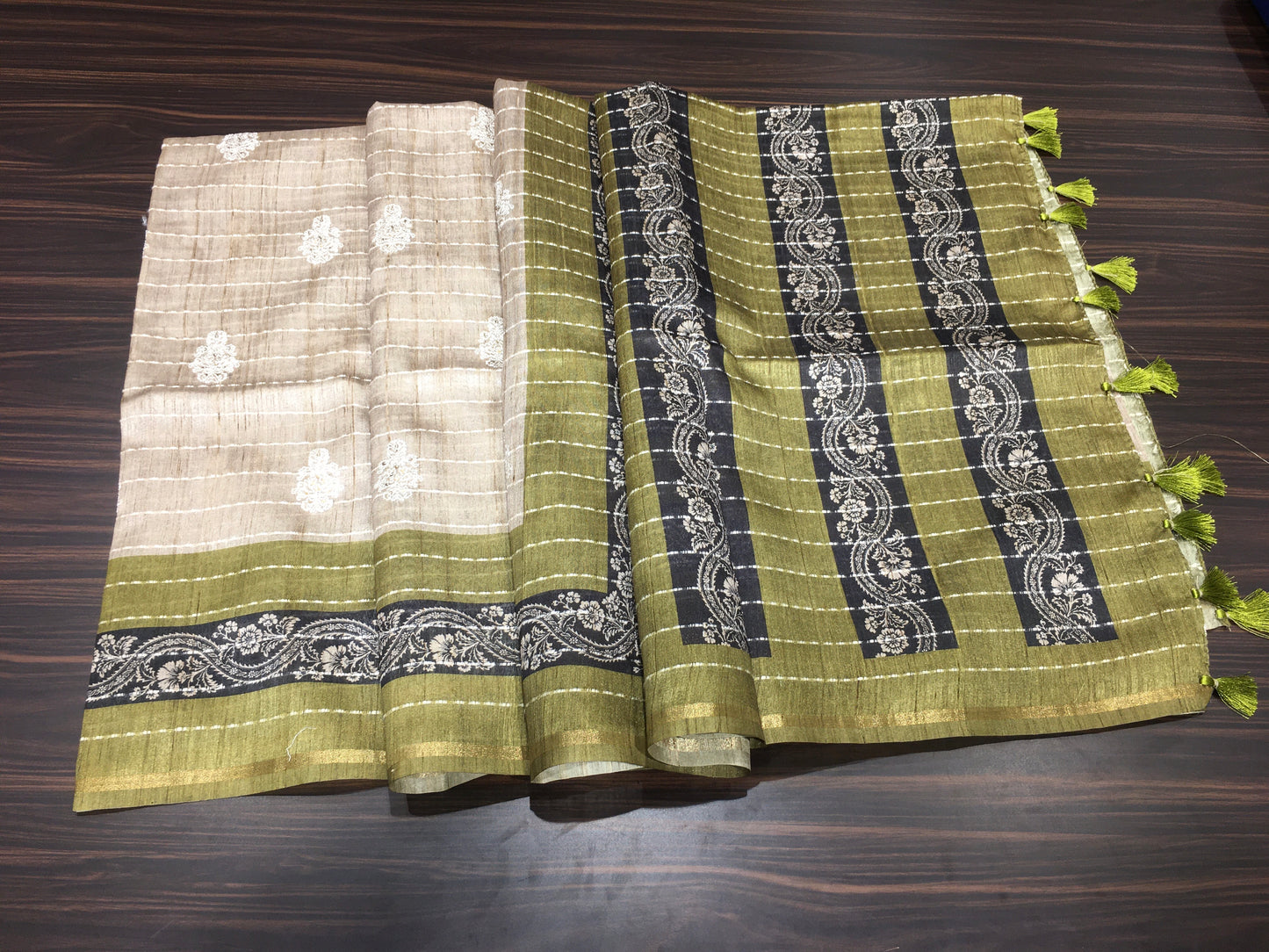 Fancy cotton saree
