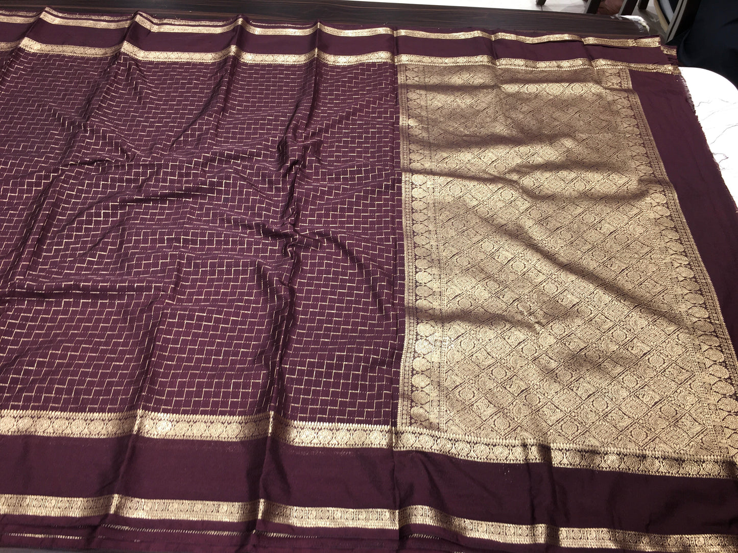 Mysore crape saree