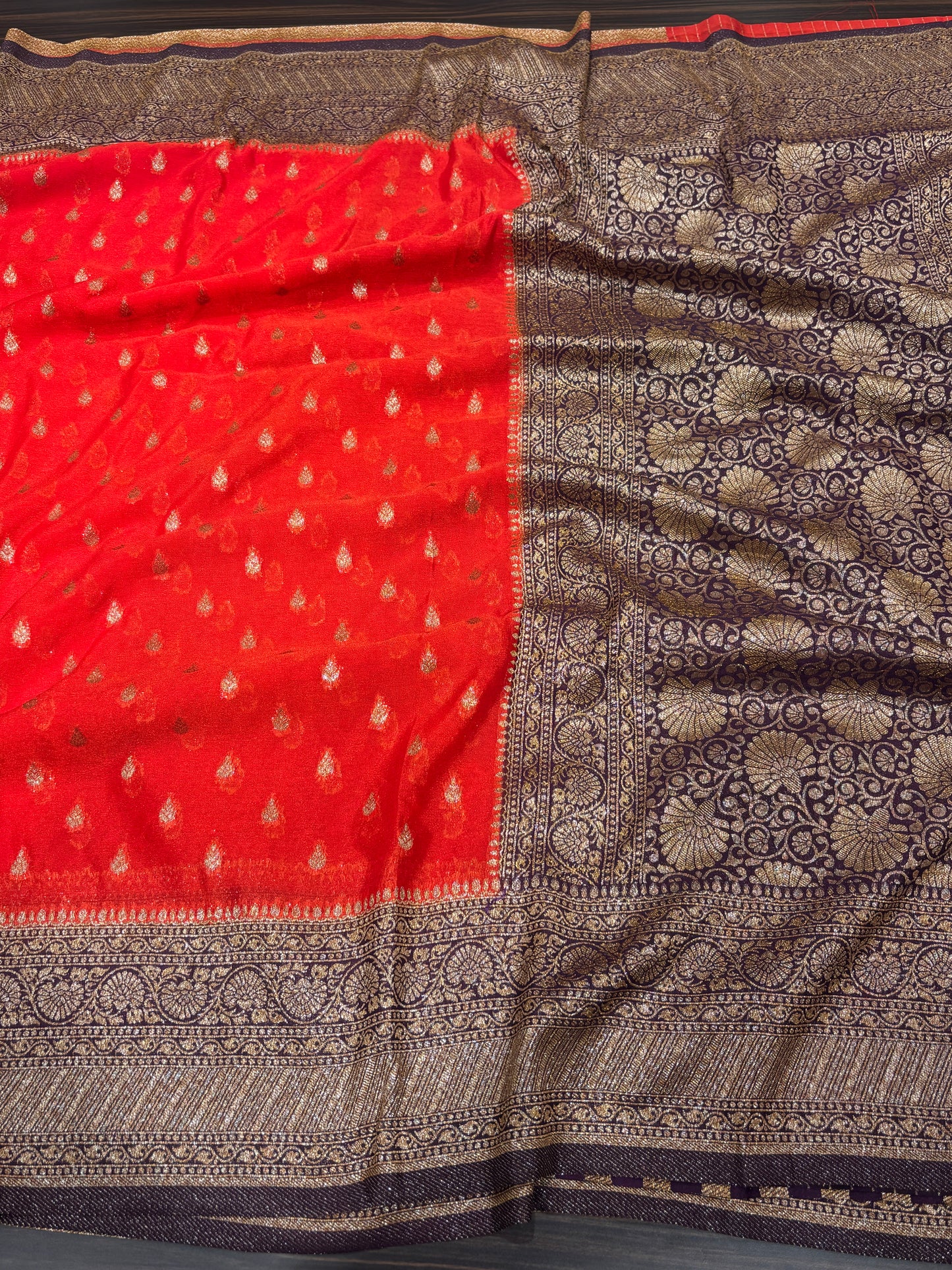 Chiffon georgette saree