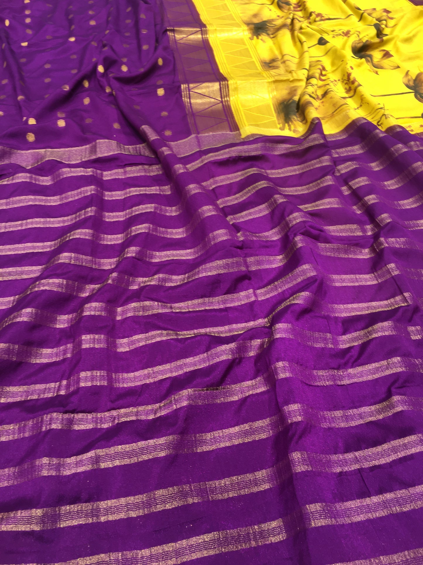 Semi Mysore Crape Silk