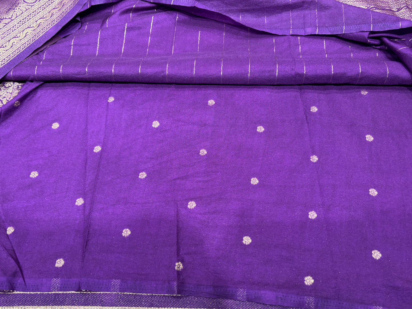 Soft crape saree