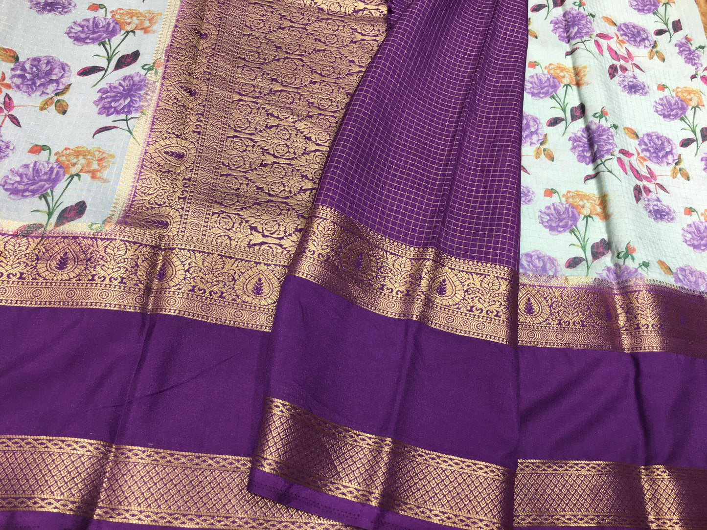 Semi Mysore Crape Silk
