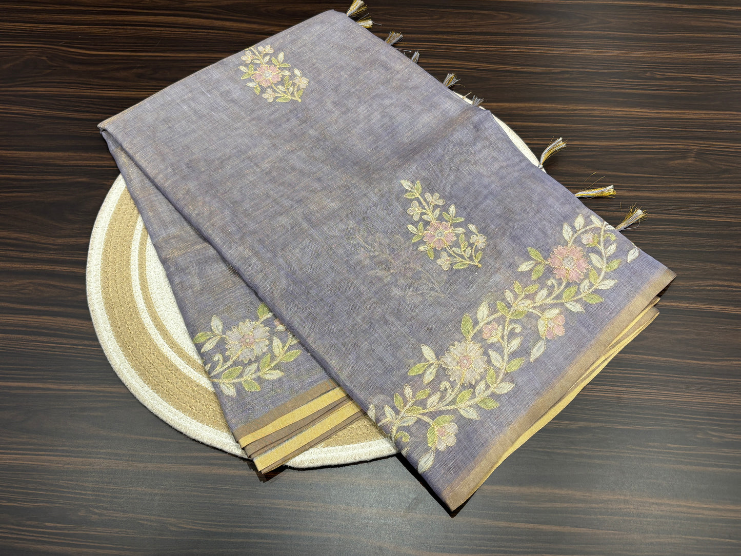 Tissue organza saree