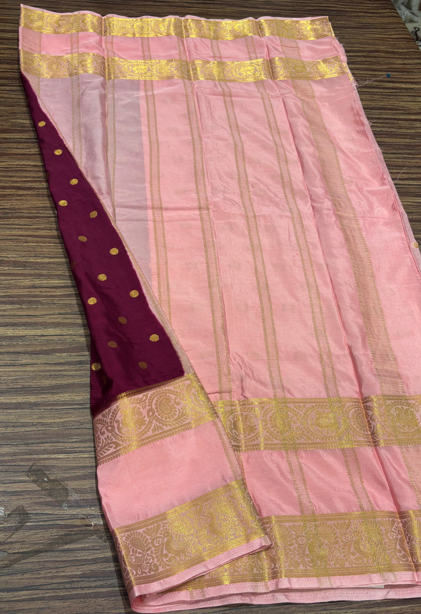 Semi Mysore crape saree