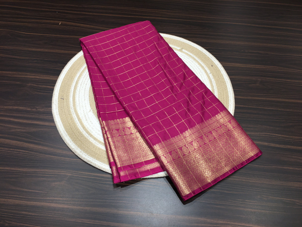 Semi Mysore Crape Silk