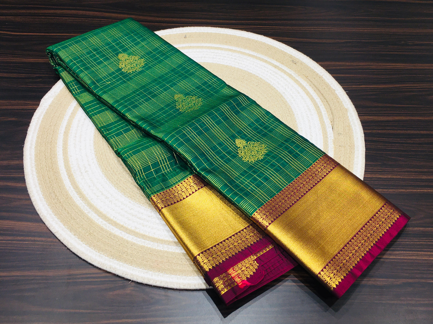 Semi Kanchipuram silk
