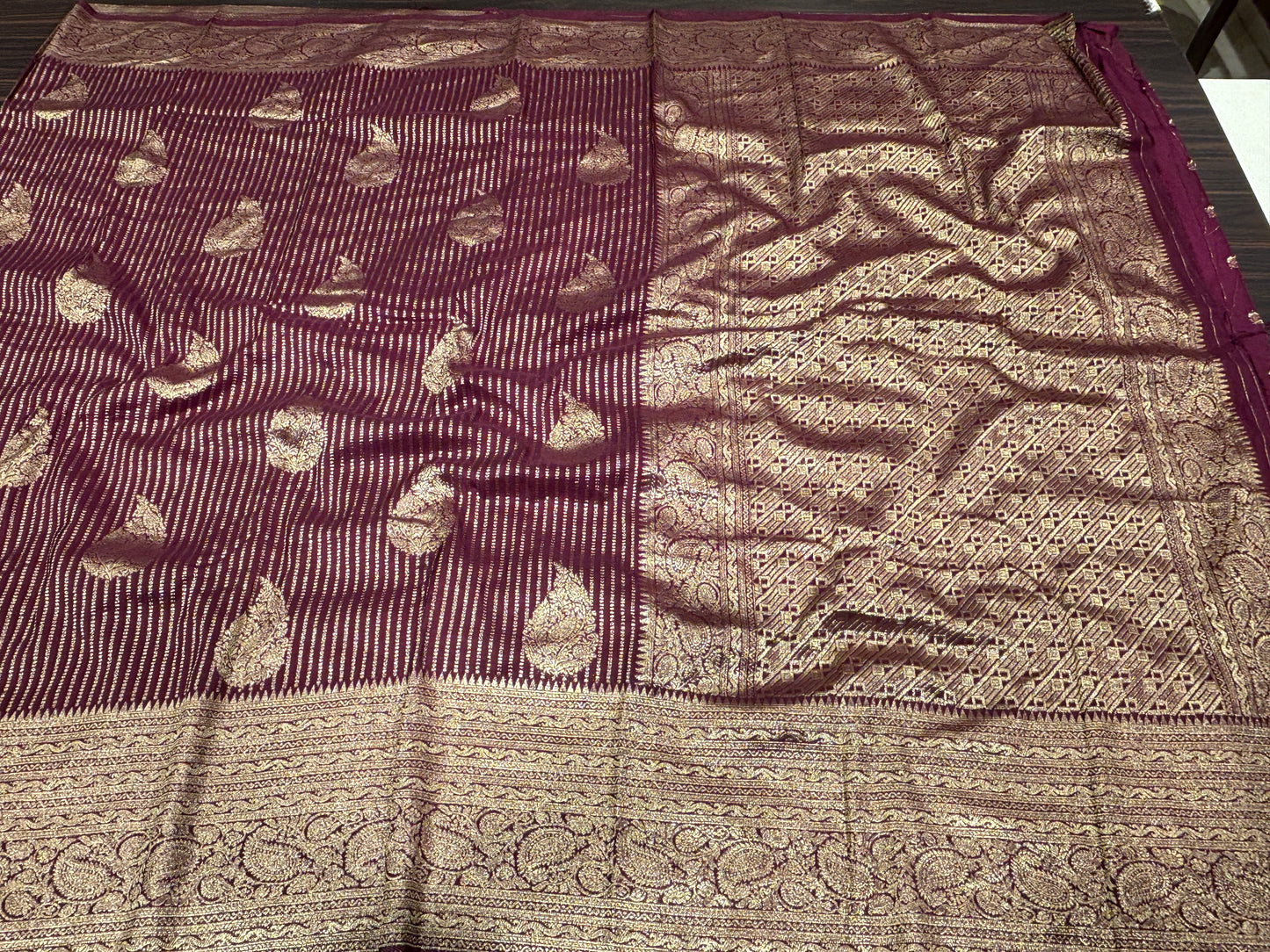 Soft crape saree