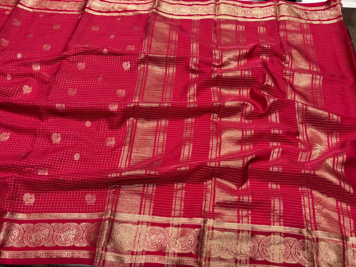 Semi Mysore Crape Silk