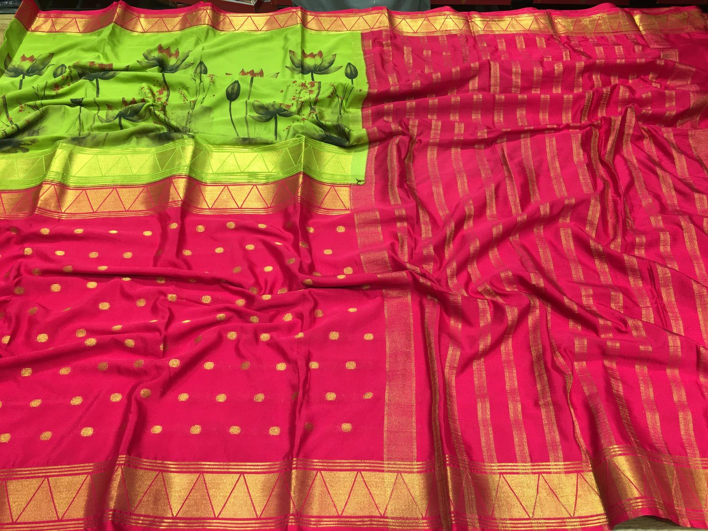 Semi Mysore Crape Silk