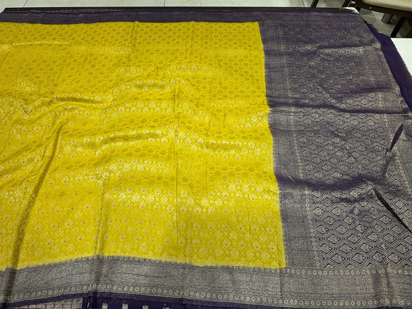 Chiffon crape saree