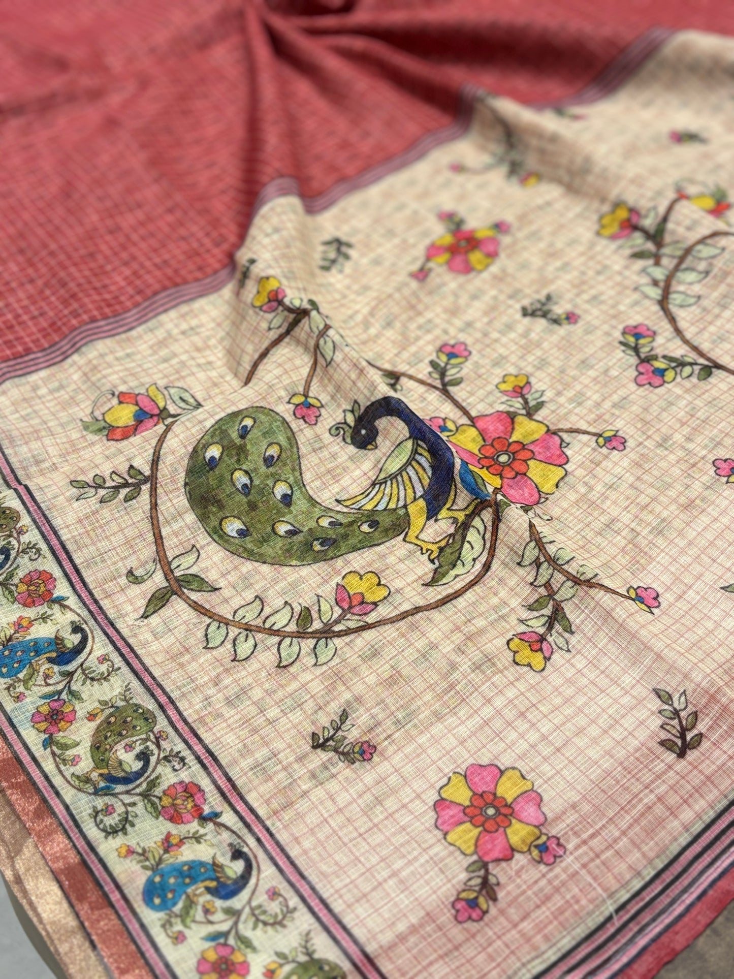 Fancy cotton saree