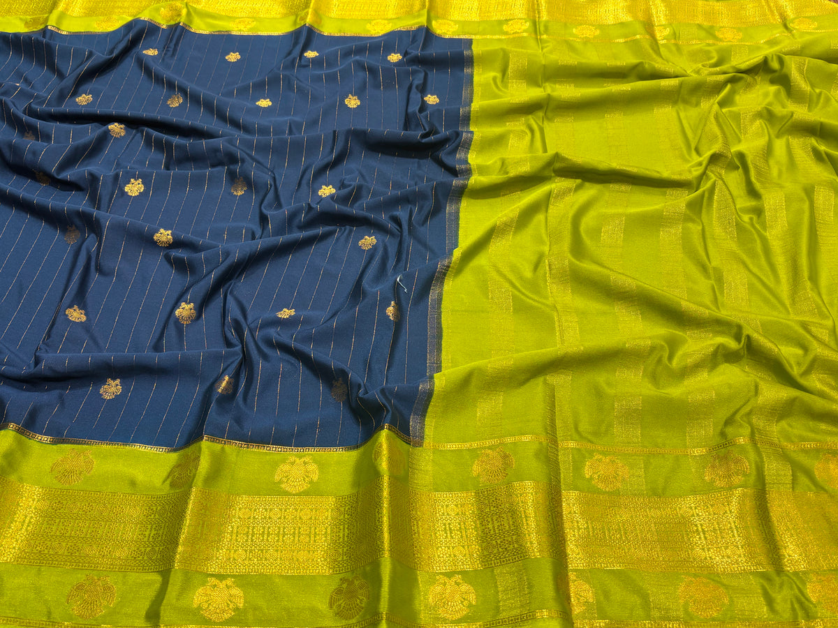 Semi Mysore Crape Silk