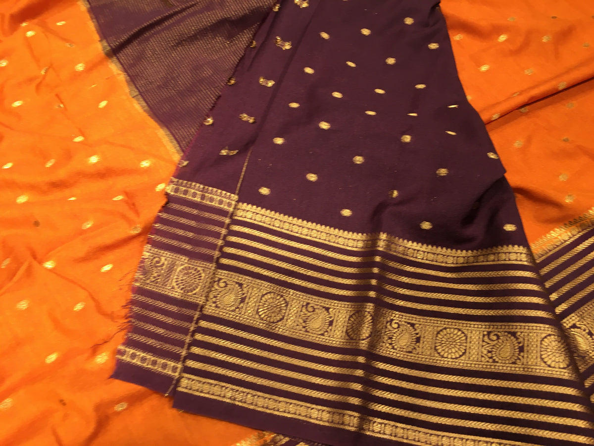 Semi Mysore Crape Silk