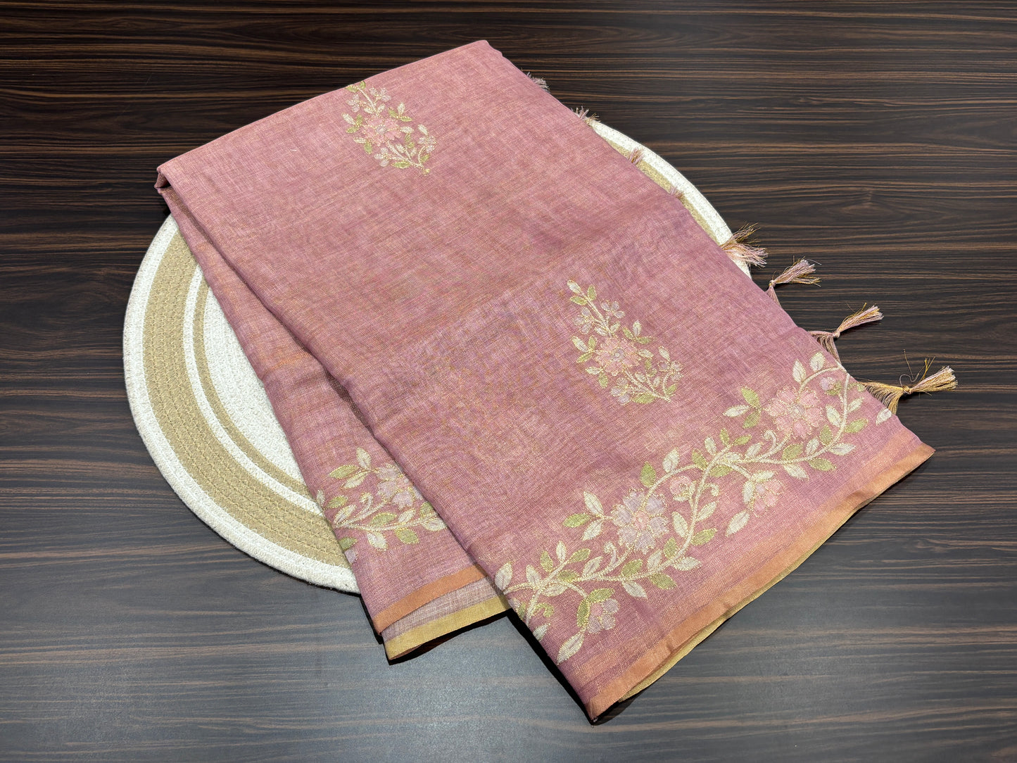 Tissue organza saree