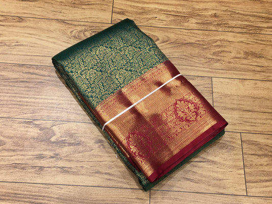 Semi Kanchipuram brocade