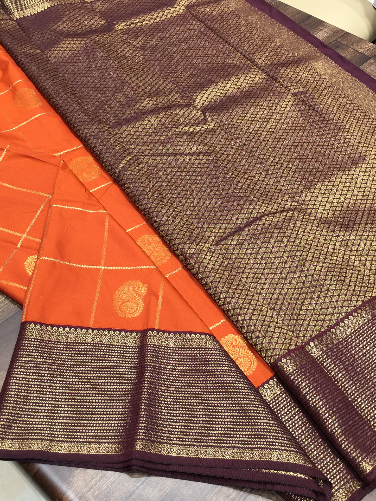 Semi Kanchipuram silk