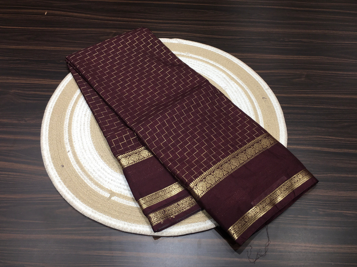 Mysore crape saree