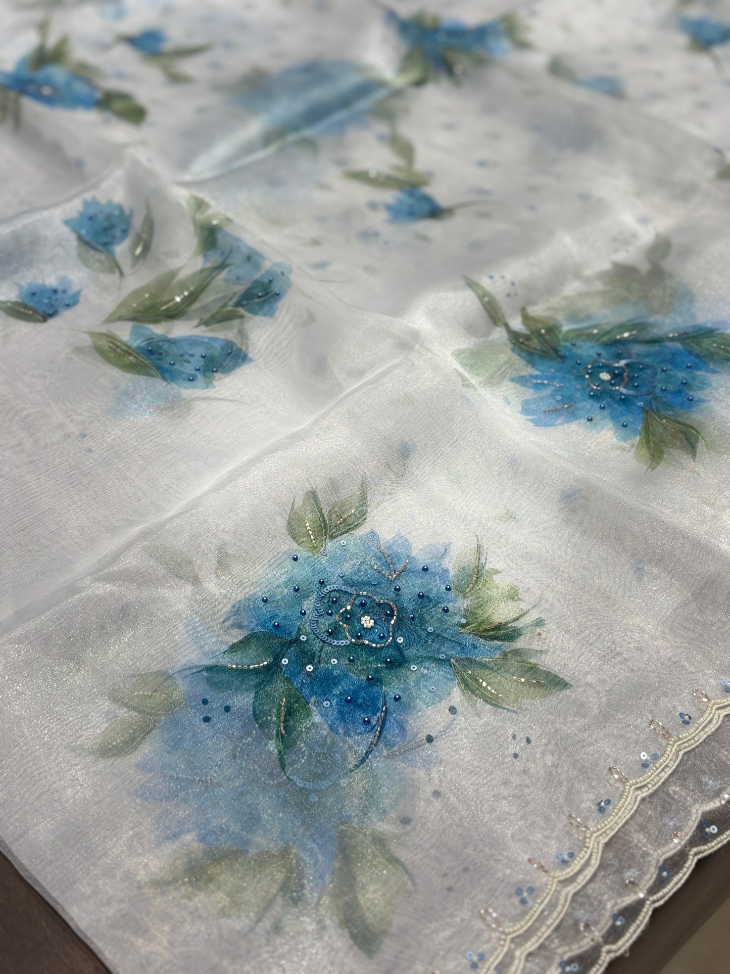 Organza saree