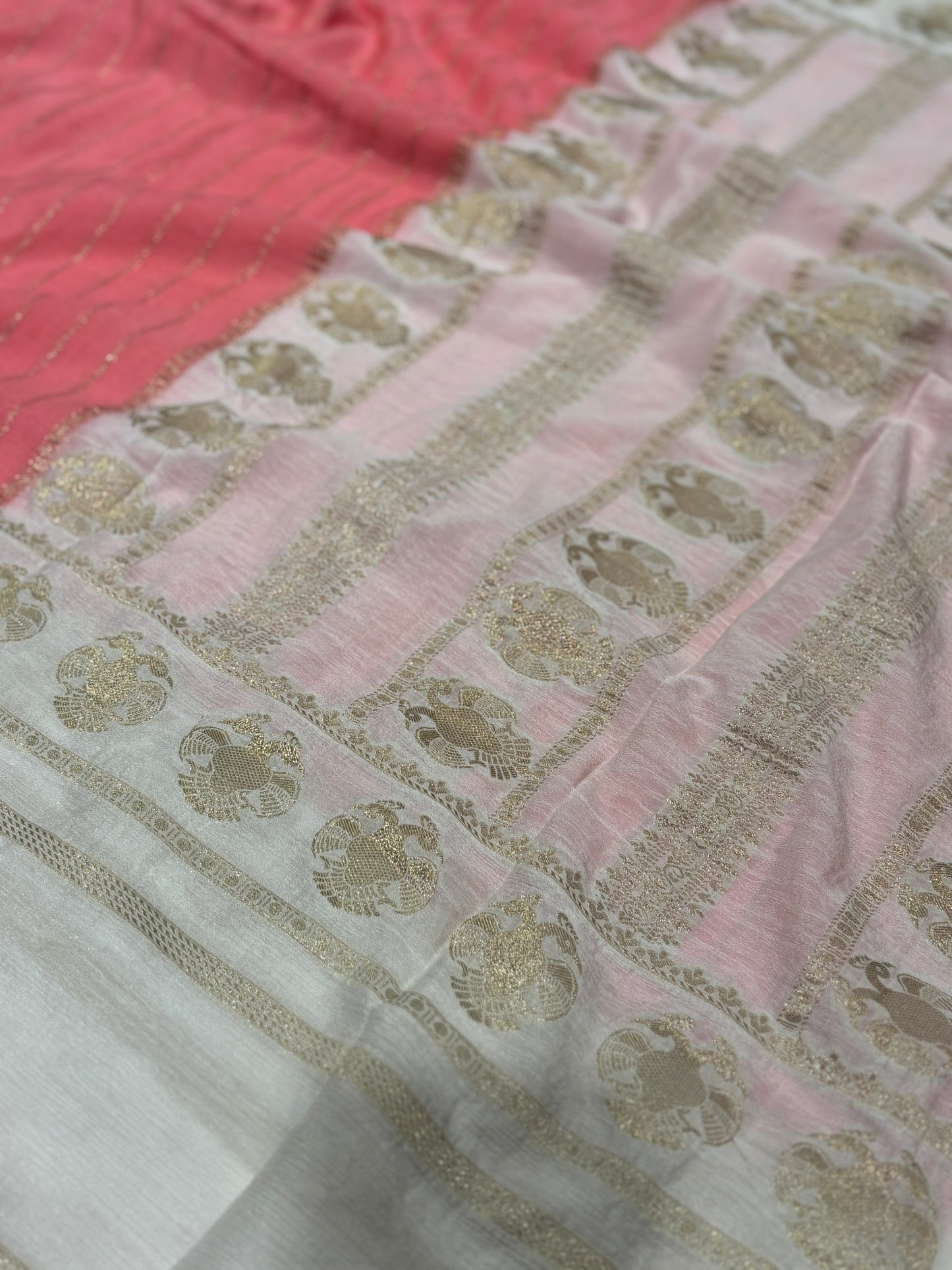Chiffon crape saree