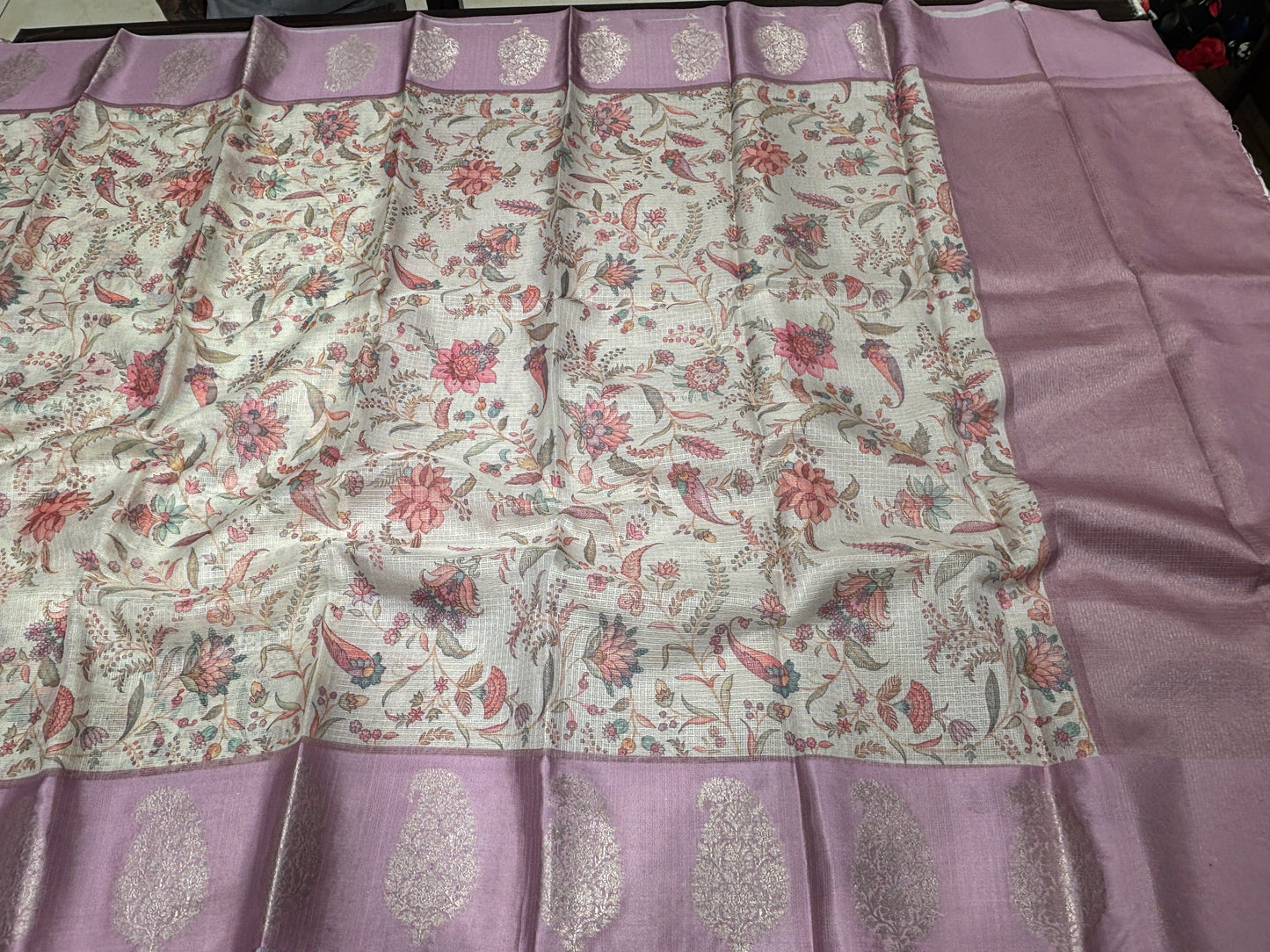 Semi tussar silk saree
