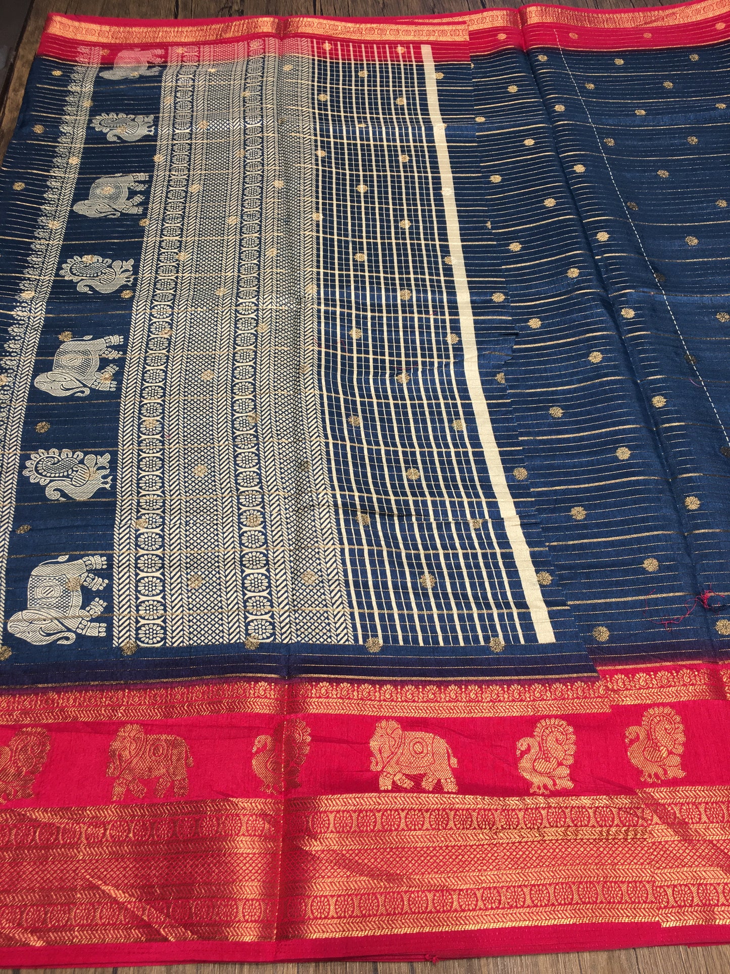Semi tussar Saree