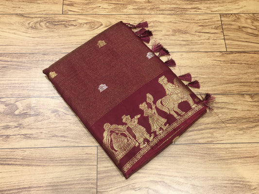 Moonga Crape Saree