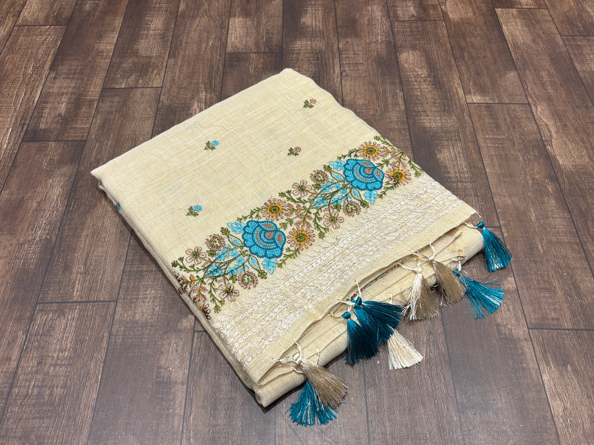 Linen Cotton Saree