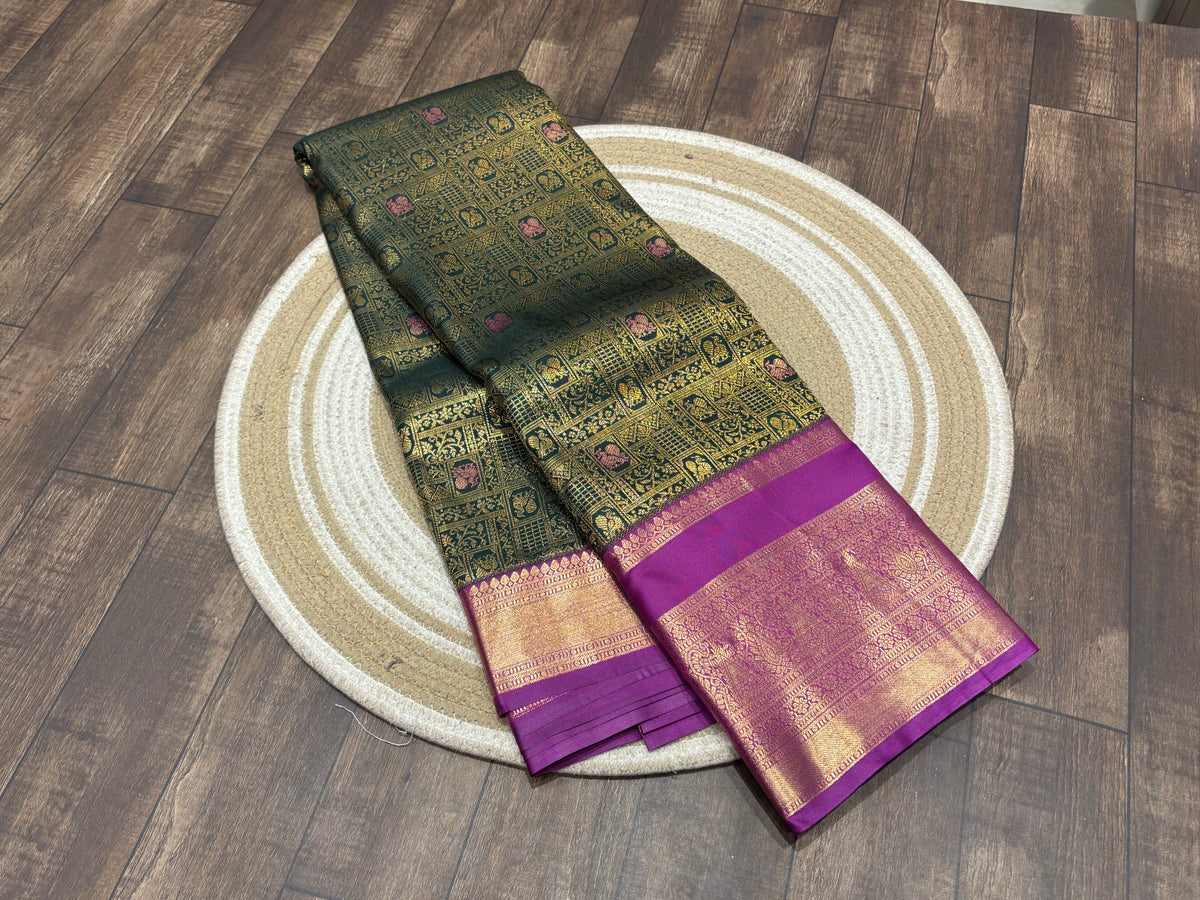 Semi Kanchipuram silk
