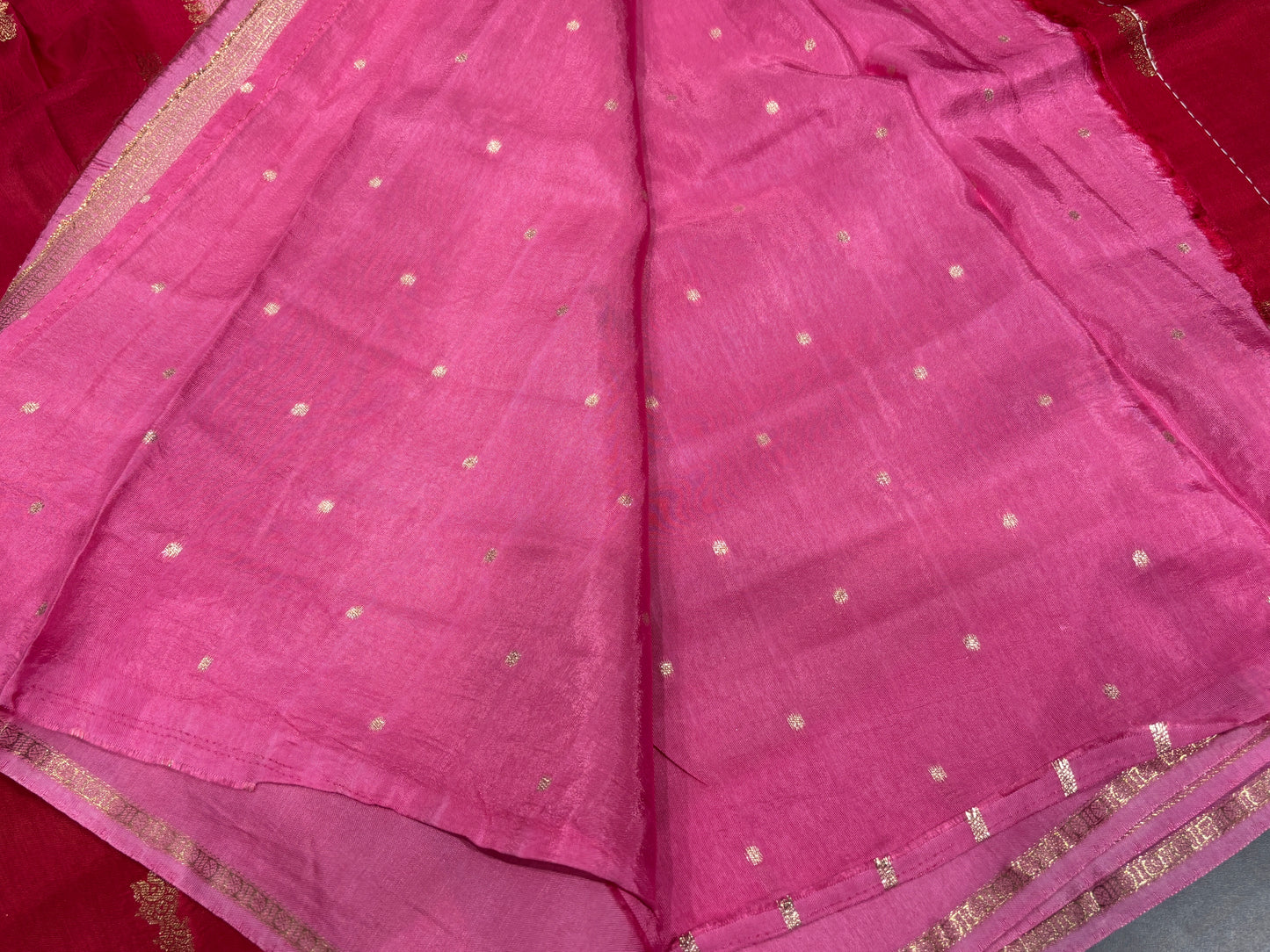 Satin crape saree