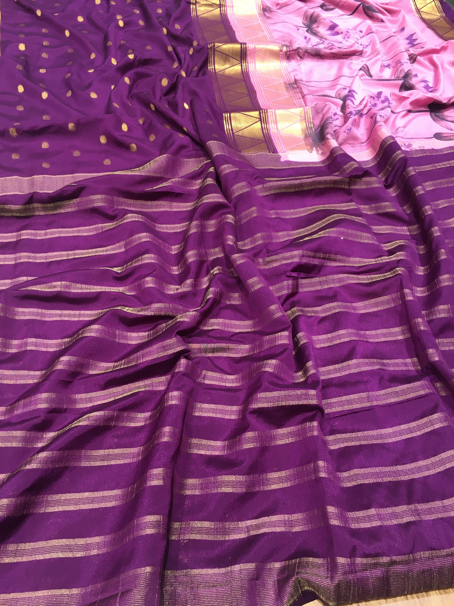 Semi Mysore Crape Silk