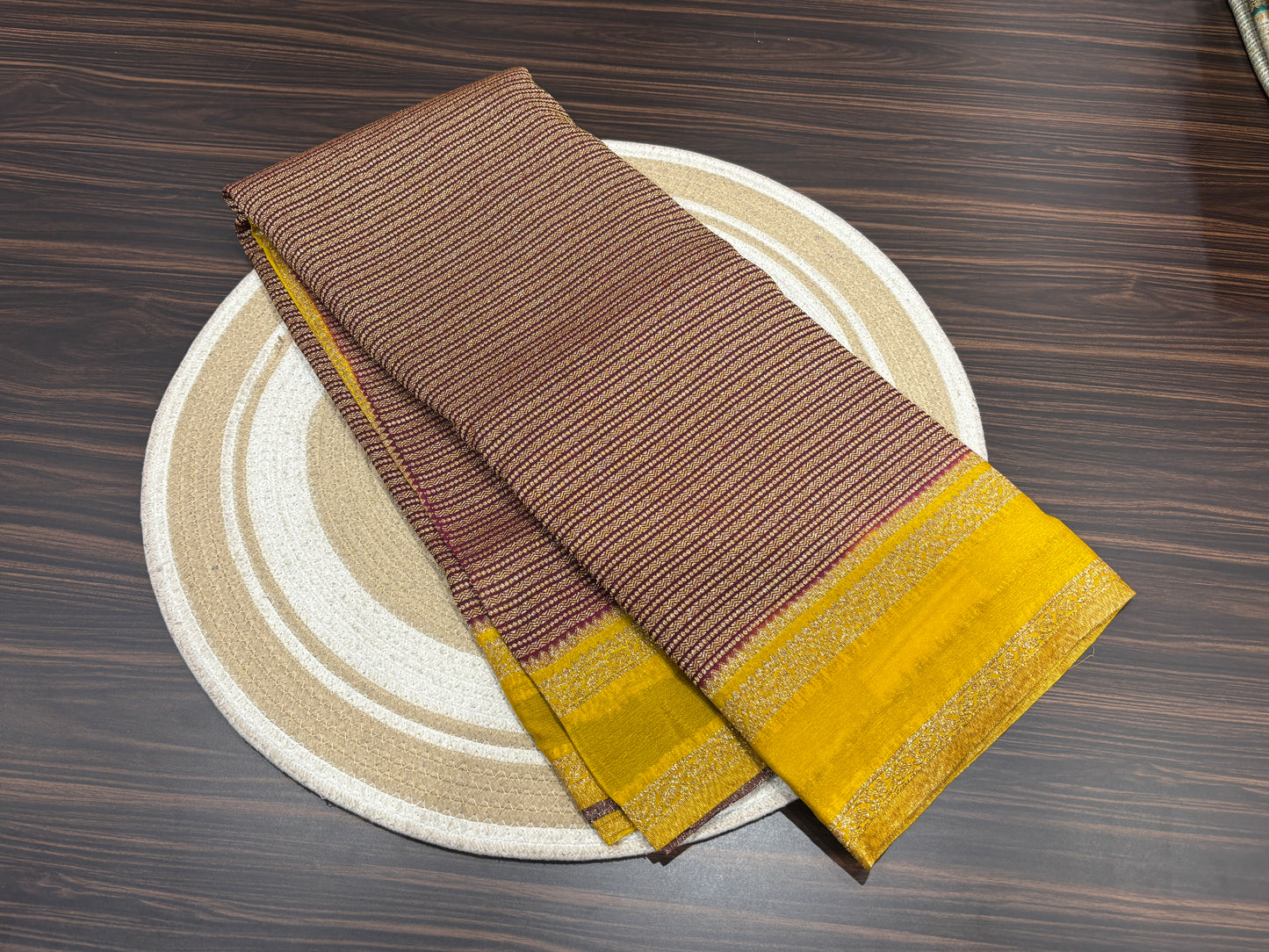 Dupion silk saree