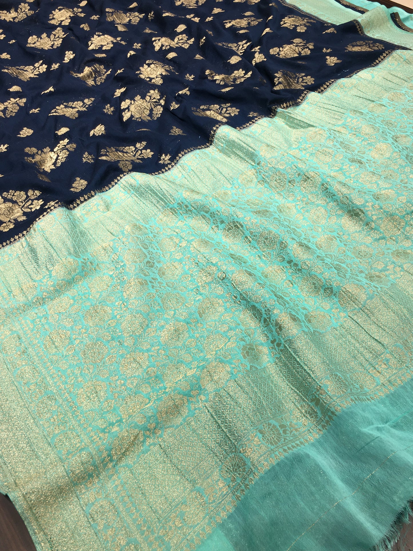 Chiffon georgette saree