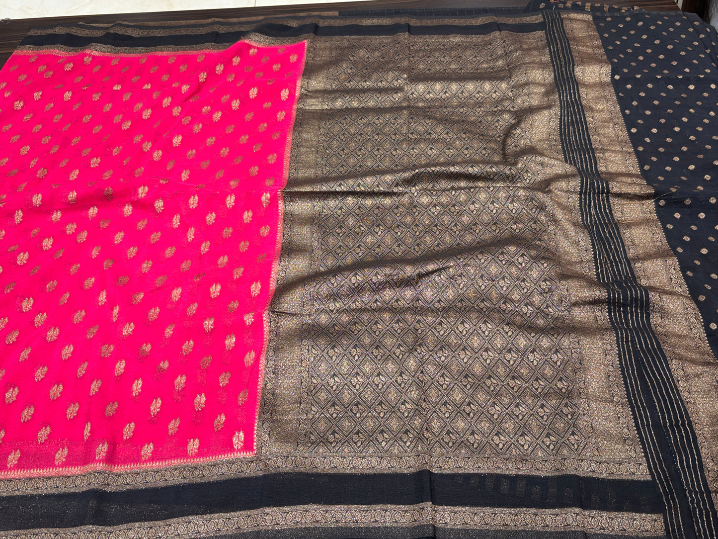 Chiffon georgette saree