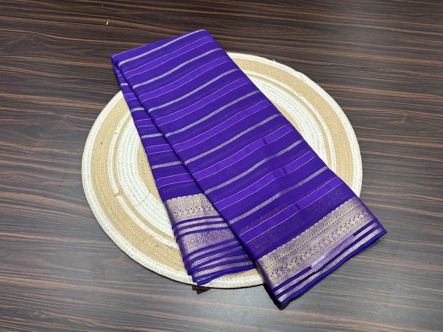 Mysore crape saree