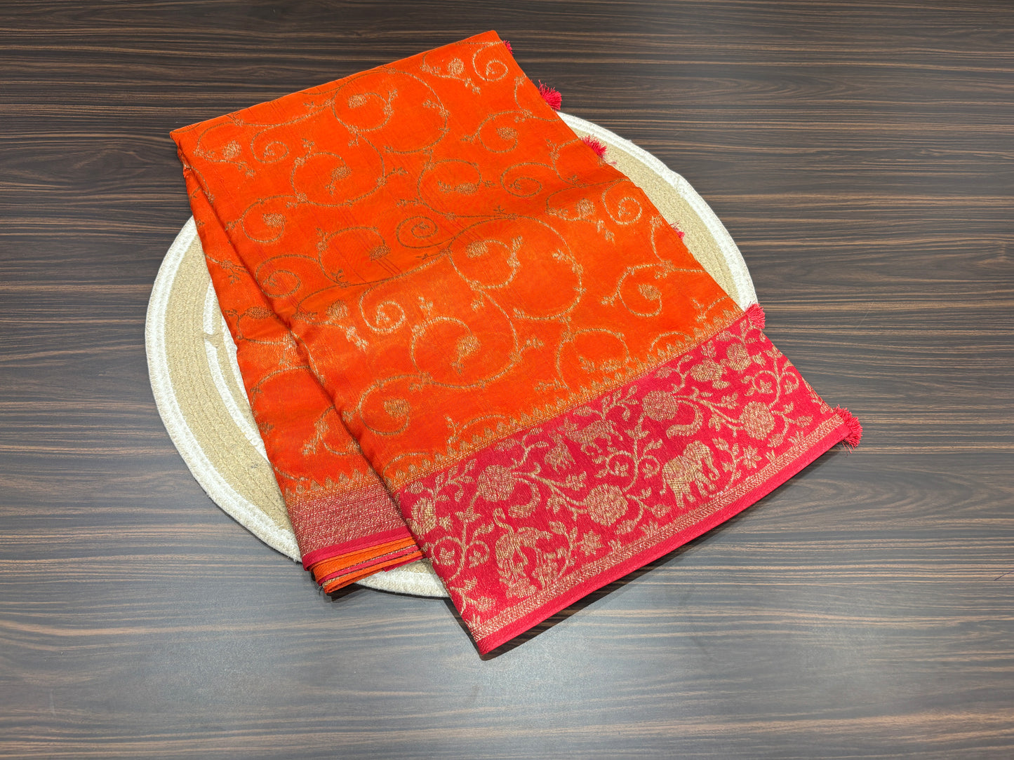 Soft tussar saree
