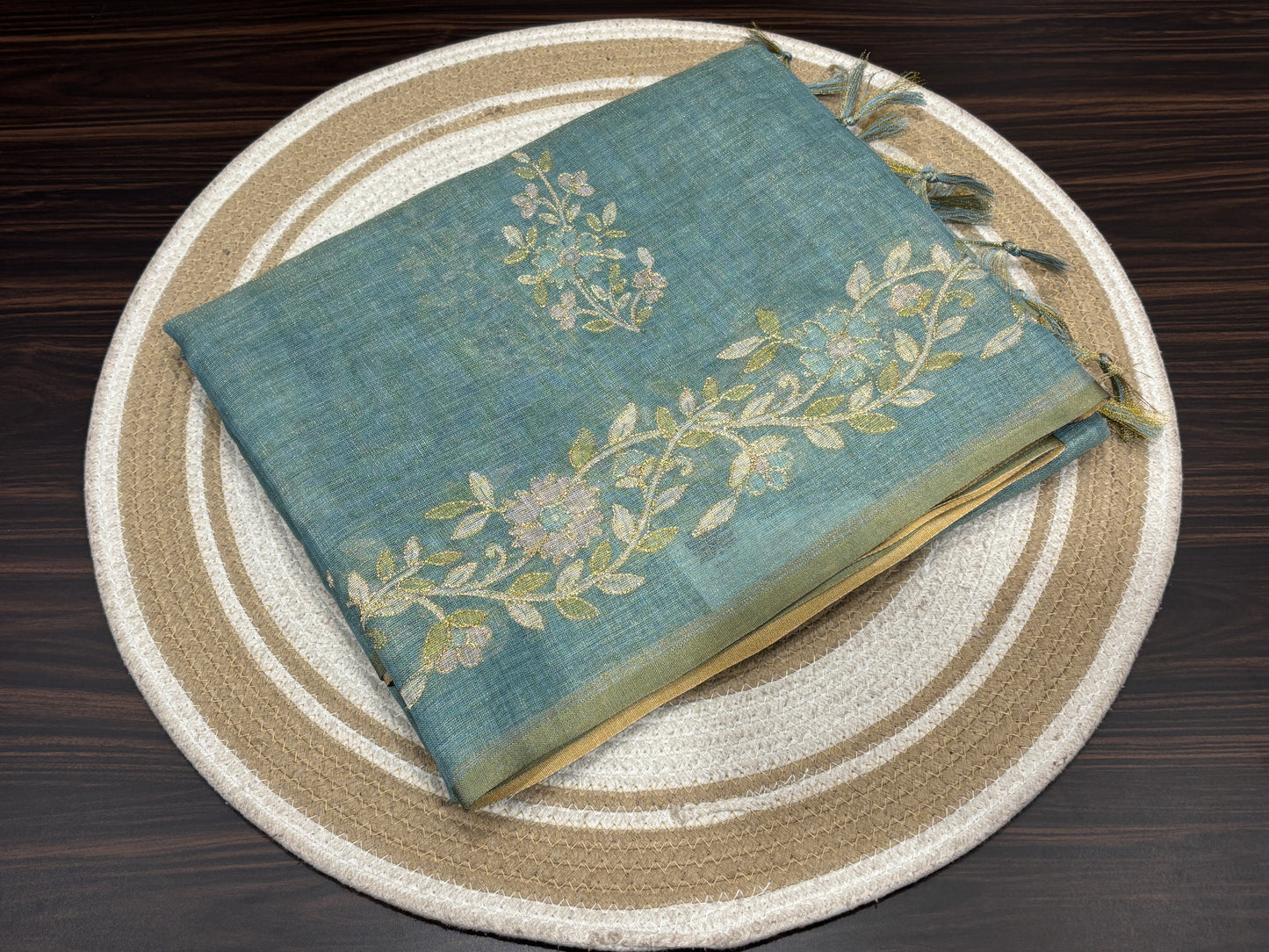 Tissue organza saree