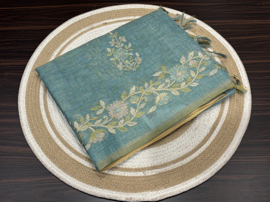 Tissue organza saree